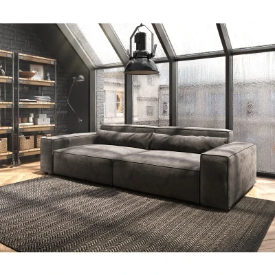 Abbildung von DELIFE Big Sofa Sirpio, XL Mikrofaser Khakibraun 270x130 cm