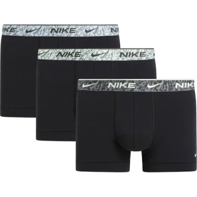 Abbildung von Nike Herren Trunk 3pk Unterwäsche, Blk Glac Bl/Brly VLT/Seq Mrbl Wb, XL