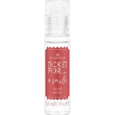 Abbildung von essence cosmetics TICKET FOR. a smile lip oil roll on, Nr. 01 Love Making You Laugh, transparent (5,8ml)