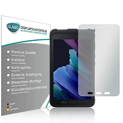 Abbildung von Slabo 2 x Displayschutzfolie kompatibel mit Samsung Galaxy Tab Active 3 Displayschutz Schutzfolie Folie No Reflexion Keine Reflektion MATT