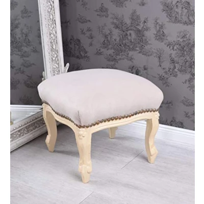 Abbildung von Sitzhocker Shabby Hocker Fussbank Schemel Tritthocker Antik Samthocker cat689d18 Palazzo Exklusiv