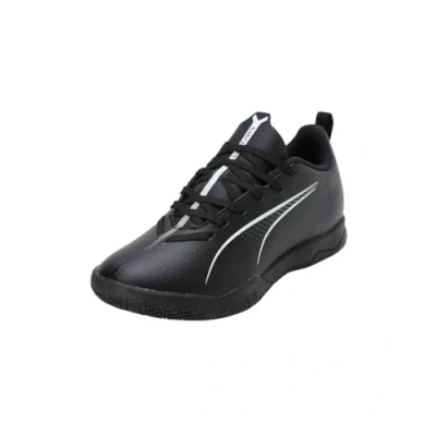 Abbildung von Puma Ultra 5 PLAY IT JR Unisex Fußballschuh Halle für Kinder, Größe: 38, Black/white Schuhe