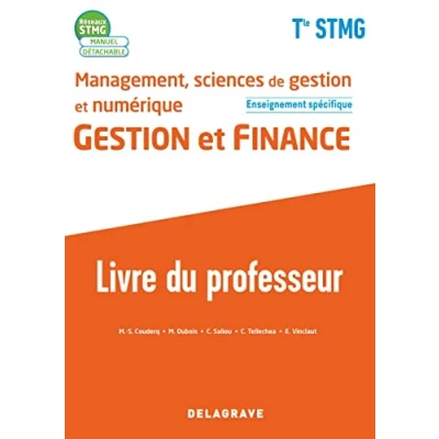Abbildung von Management, Sciences de Gestion et numérique Finance enseignement spécifique Tle STMG (2020) Pochette Livre du professeur