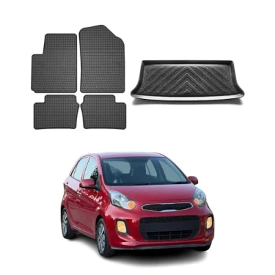 Abbildung von OMAC 4031YPS 484 Fußmattensatz Gummi 5 schwarz KIA: Picanto II