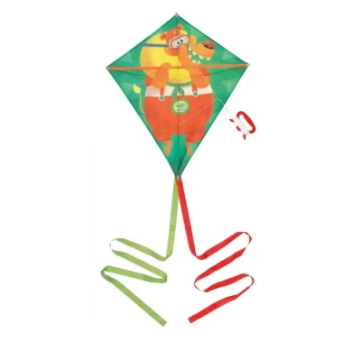 Abbildung von Janod Drachen für Kinder Applepop Löwen Motiv Rautenform Outdoor und Strandspiel Geschicklichkeitsspiel Fördert die Koordination Ab 5 Jahre, J03360