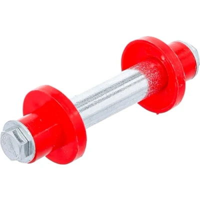 Abbildung von BGS Diy 81951 Achsen Satz für Schubkarrenrad 128 mm Ø 20 mit 2 Distanzhülsen