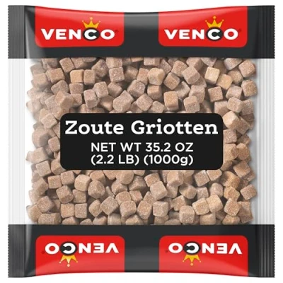 Abbildung von Venco Holland Lakritze &#039;Zoute Griotten&#039; 1kg Packung (Salmiak Würfel)