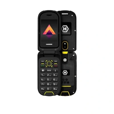 Abbildung von Robustes Klapphandy Hammer Bow LTE 4G ohne Vertrag wasserdicht staubdicht IP68 robust mit großem 1200mah Akku