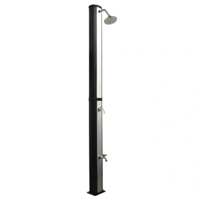 Abbildung von VIESTA® Solardusche Garten 35L [INKL. Regenduschkopf &amp; Fußdusche] Gartendusche, Solar Gartensolardusche, Außendusche Outdoor Dusche, Pooldusche, Aluminium UV beständiger Wassertank