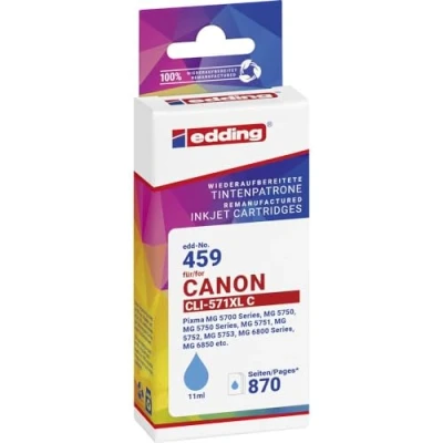 Abbildung von edding Druckerpatrone ersetzt Canon No. 571XL (CLI 571XL) cyan