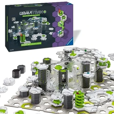 Abbildung von Ravensburger GraviTrax PRO Starter Set Drop&#039;n&#039;Roll 27463 Besonderes Starterset der Linie für Deine Kugelbahn Murmelbahn und Konstruktionsspielzeug ab 8 Jahre
