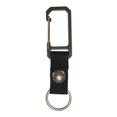 Abbildung von Carhartt Unisex Erwachsene Key Keeper, Schlüsselringhalter mit selbstsicherndem Metalltorclip, Nylon Ente (schwarz), Einheitsgröße