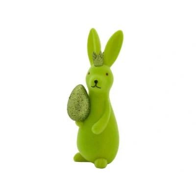Abbildung von Werner Voß Hase mit Ei grün 10x7x21 cm