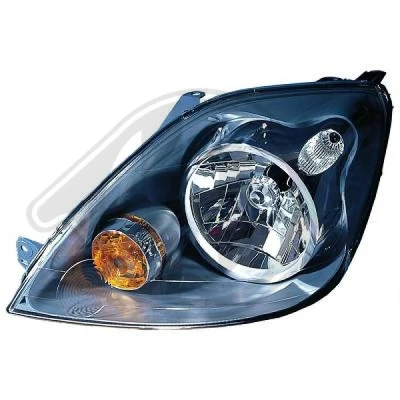 Abbildung von DIEDERICHS 1404182 Scheinwerfer rechts H4 mit Stellmotor für LWR FORD: FIESTA 5 Van,
