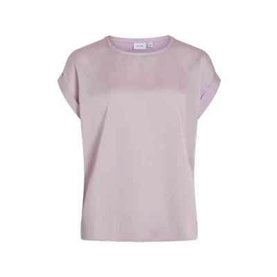 Abbildung von Vila Kurzarmshirt VIELLETTE S/S Satin TOP NOOS Optik