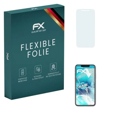 Abbildung von atFoliX Schutzfolie kompatibel mit Apple iPhone 11 Pro Max Folie, ultraklare und flexible FX Displayschutzfolie (3X)