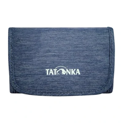 Abbildung von Tatonka Geldbörse Folder Klettverschluss Geldbeutel mit 3 Kreditkarten Steckfächern, Geldscheinfach, Sichtfenster und RV Fach für Münzgeld 9 x 12 2 cm Navy