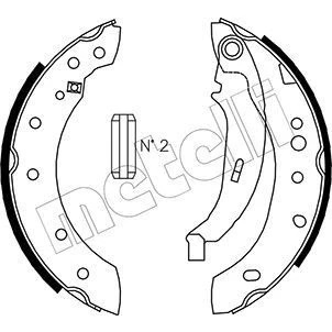 Abbildung von Bremsbackensatz METELLI 53 0332