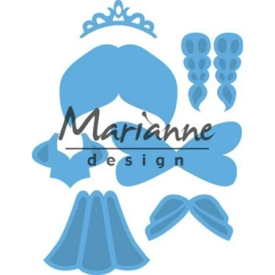 Abbildung von Marianne Design Creatables Präge und Stanzschablone Kim&#039;s Freunde Prinzessin