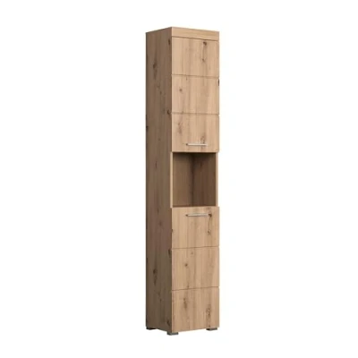 Abbildung von trendteam smart living Hochschrank Badschrank Bad Amanda Aufbaumaß (BxHxT) 37 x 190 31 cm Farbe Asteiche 139310392