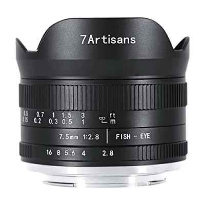Abbildung von 7artisans 7,5 mm f2.8 Mark II APS C Fischaugen Weitwinkelobjektiv für Sony E spiegellose Kamera A6300 A6400 A6500 NEX 3 3N 5T 5R A7 A7II A7RIII