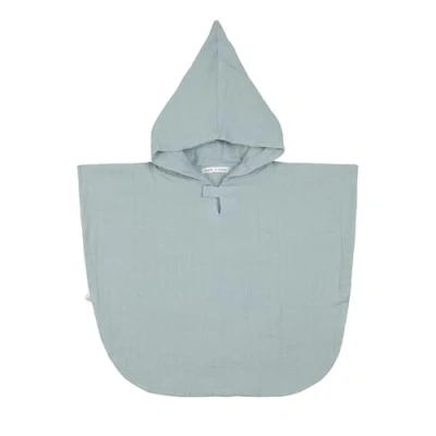 Abbildung von LÄSSIG Kinder Badeponcho aus Musselin mit Kapuze/Muslin Poncho powder blue