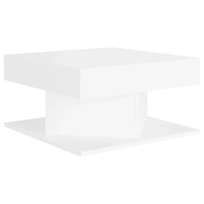 Abbildung von vidaXL Couchtisch Beistelltisch Wohnzimmertisch Kaffeetisch Sofatisch Teetisch Tisch Wohnzimmer Wohnzimmermöbel Weiß 57x57x30cm Holzwerkstoff