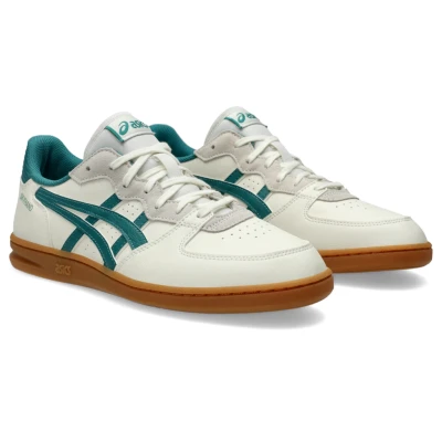 Abbildung von Asics Sportstyle Skyhand OG Unisex Sneaker low, Größe: 38, Cream/rainy lake Leder und lederimitat