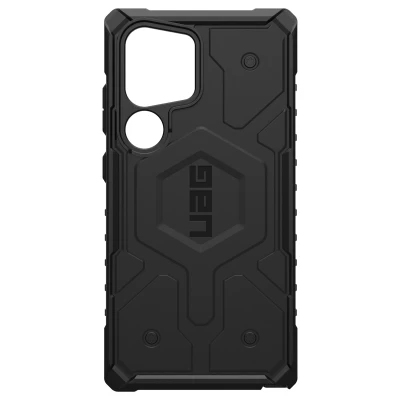 Abbildung von Samsung Galaxy S24 Ultra Hülle MagSafe Kunststoff UAG Hard Case/Backcover Handyhülle Schwarz Shockproof/Stoßfest