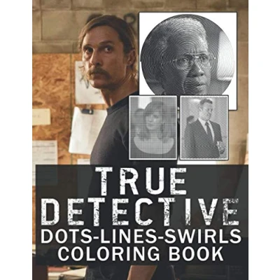 Abbildung von True Detective Dots Lines Swirls Coloring Book: Beautiful Simple Designs Activity Books For Adults
