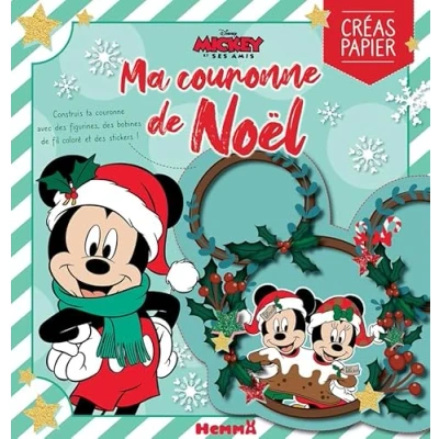 Abbildung von Disney Mickey et ses amis Ma couronne de Noël: Construis ta avec des figurines, du fil coloré stickers !