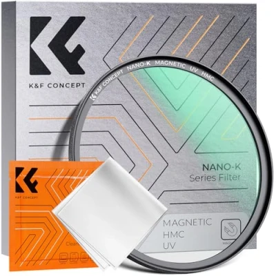 Abbildung von K&amp;F Concept K Serie 72mm Runder UV Filter Slim Schutzfilter für klarere Bilder, Schützt vor Staub, Schmutz und Kratzern (Magnetische)