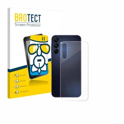Abbildung von BROTECT Schutzglas für Samsung Galaxy A15 5G (Rückseite) Schutzfolie Panzer Folie Glas [Extrem Kratzfest 9H, Anti Fingerprint, Ultra Transparent]