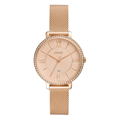Abbildung von Fossil Jacqueline Uhr Rose goldcoloured, Damen, Größe: One Size, gold coloured