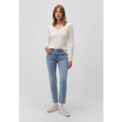 Abbildung von Mavi Vneck Strickpullover, Damen, Größe: Large, Weiss