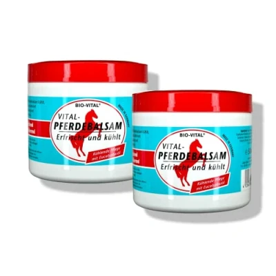 Abbildung von Original Pferdebalsam Erfrischt und kühlt, mit Eucalyptusöl, Pferdegel, Vital erfrischt, entspannt Belebendes vitalisierendes kühledes Massage Gel 1000 ml