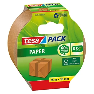 Abbildung von 8 x Tesa Packband tesapack ecologo 38mmx25m Papier braun