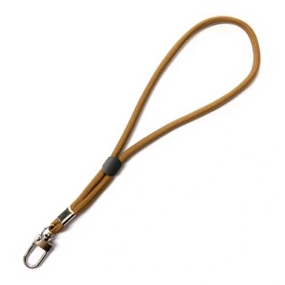 Abbildung von trage.band® kurzes verstellbares Handgelenk Trageband mit Karabinerhaken, khaki