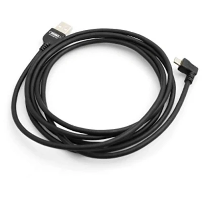 Abbildung von System S Micro USB 2.0 Kabel gewinkelt 90 Grad Winkelstecker (Links/Male) Adapter Datenkabel und Ladekabel 140 cm