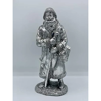 Abbildung von Hermann Bauer jun. Kollektion Weihnachtsmann mit Stock (Silber, 29,5 cm
