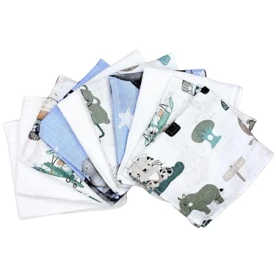Abbildung von TupTam Stoffwindeln Baby Mullwindeln Spucktücher 70x80 5er / 10er Pack
