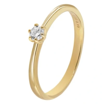 Abbildung von GLIZZ GL8653 Damenring mit Lab Grown Diamant 0,10 ct Gold 333 Brillantring