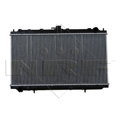 Abbildung von NRF 53019 Kühler, Motorkühlung Aluminium 694 360 29 mit Anbauteilen Kühlrippen gelötet NISSAN: Primera Kombi, Hatchback
