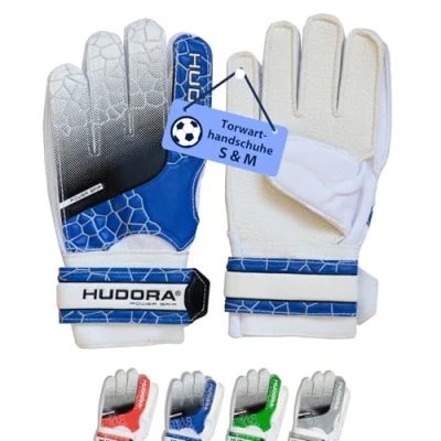 Abbildung von Hudora Torwarthandschuhe 71586/01 Größe M, Fußball Handschuhe für Kinder