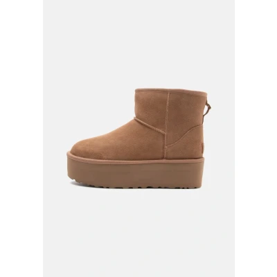 Abbildung von UGG Classic MINI Platform Plateaustiefelette, Damen, Größe: 36, Chestnut Schuhe