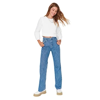 Abbildung von Trendyol Jeans Straight Leg, Herren, Größe: 34, Blue