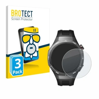 Abbildung von BROTECT Entspiegelungs Schutzglas für Huawei Watch GT 5 Pro (46 mm) (3 Stück) Schutz Folie Panzerfolie Glas Matt [Extrem Kratzfest 9H, Anti Reflex]