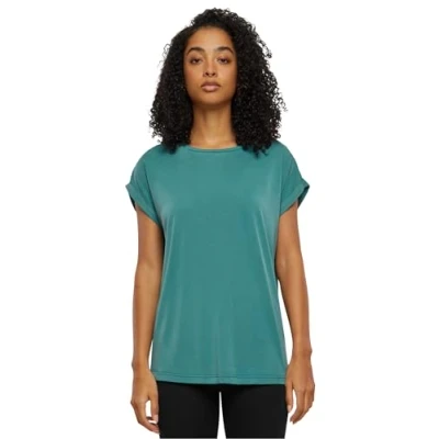 Abbildung von Urban Classics Extended Shoulder Tshirt basic, Damen, Größe: 3XL, Paleleaf