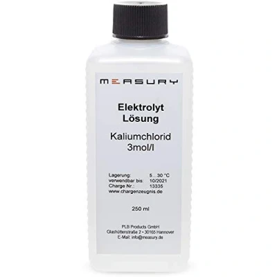 Abbildung von Measury Kaliumchlorid Lösung KCL Lösung, Aufbewahrungslösung pH Elektrode 3 MOL für und Redox Elektroden