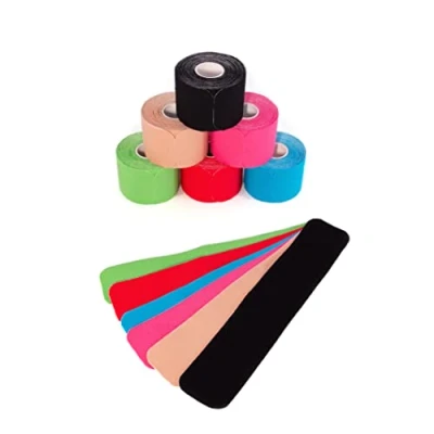 Abbildung von Axion Kinesiologie Tape PRECUT 6er Mix Set, je 20 vorgeschnittene Sport Tapes 25 x 5 cm (Set, 6 St) Kinesio selbstklebend Wasserfest hautfreundlich elastisch